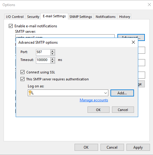 Veeam Backup and Replication Configurando as notificações de email