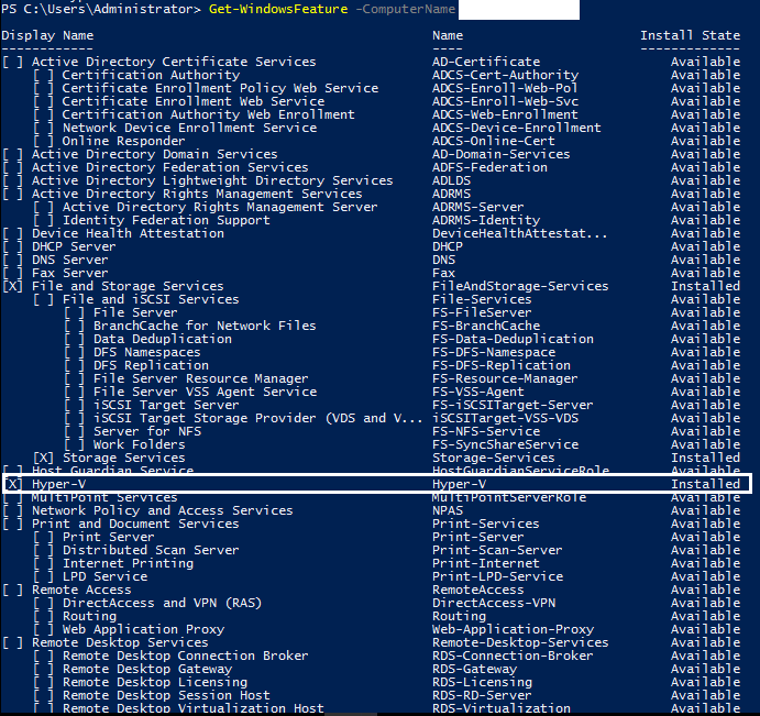 Instalação do Hyper-V no Windows Server 2016 via PowerShell – Paulo ...